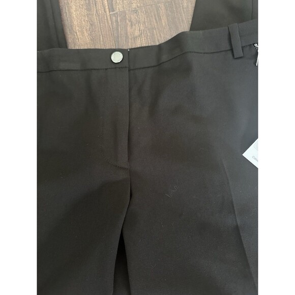 Calvin Klein Women's Mid Rise Cropped Slim Fit Ankle Length Pants Black 4 - Picture 4 of 9
